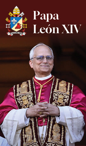 Pope Leo XIV Prayer Card – Spanish (red mozzetta)